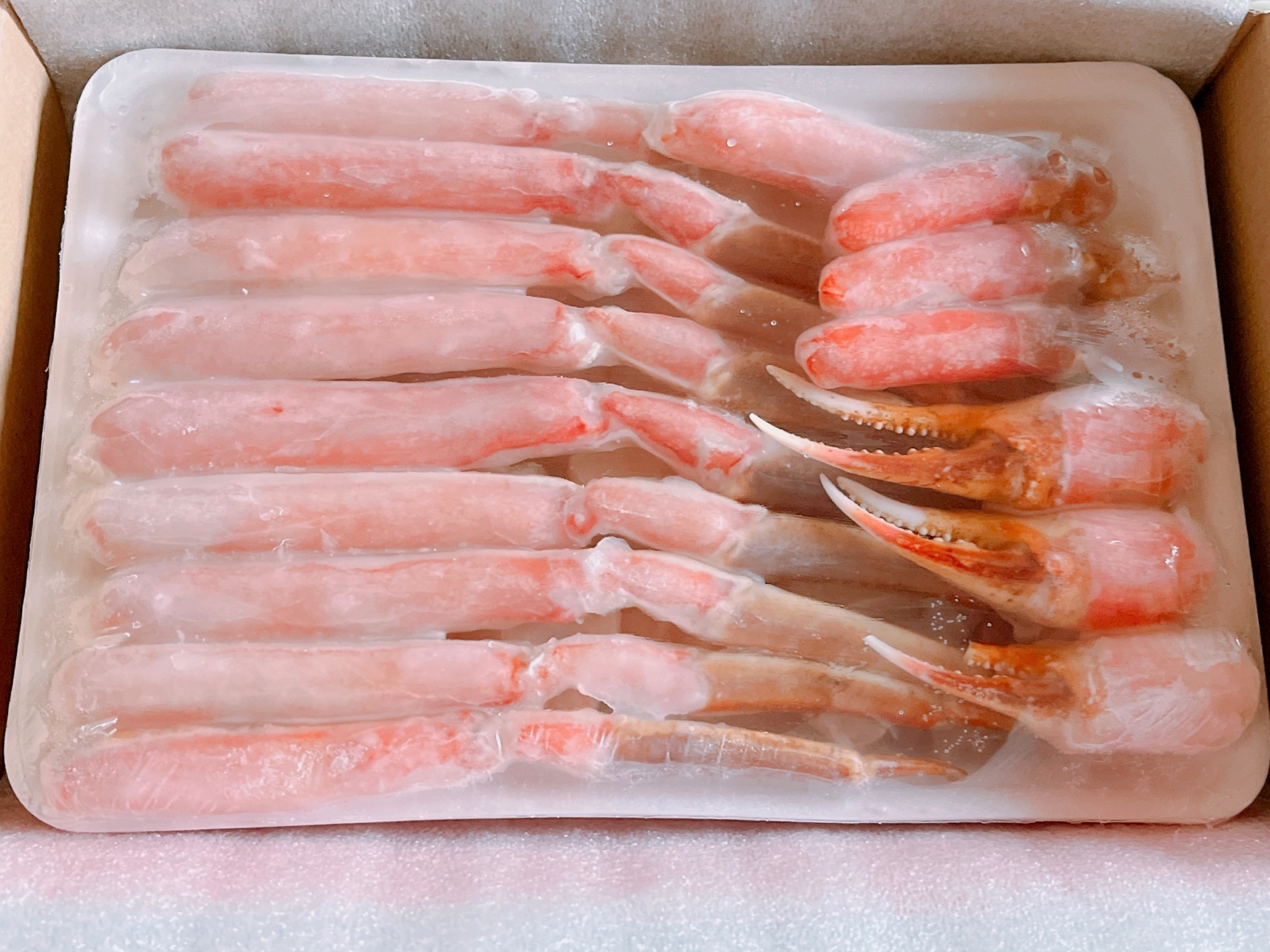 冷凍蟹しゃぶの解凍方法